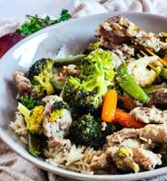 Recipe: Sheet pan honey garlic pork loin and vegetables
