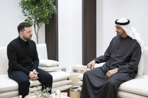 Zelensky held talks in the UAE with Emirati President Mohamed bin Zayed Al Nahyan