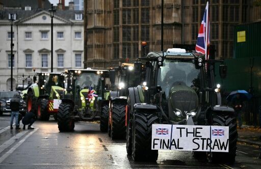 British farmers protest in London over inheritance tax change