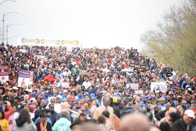 Selma Bridge Crossing Jubilee crowd