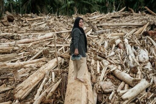 When Nurlela Agusfitri returned to her home on Indonesia's Sumatra island after fleeing deadly floods, there was nothing left