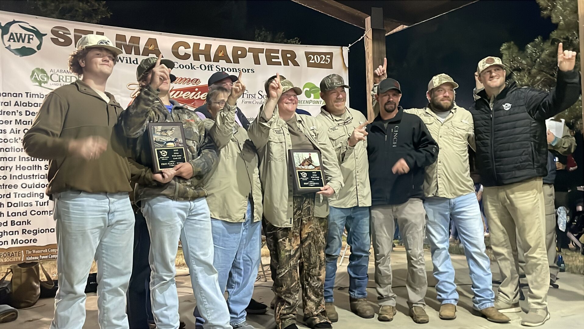 Wild Game Cookoff winners in Selma