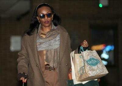 Former OPEC president Diezani Alison-Madueke leaves Southwark Crown Court in London ahead of her full trial for corruption