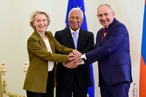 Armenia's Prime Minister Nikol Pashinyan, European Commission President Ursula von der Leyen and European Council President Antonio Costa came together for the first-ever EU-Armenia summit in Yerevan