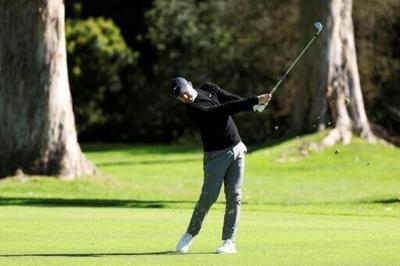 Northern Ireland's Rory McIlroy tunes up for the PGA Tour Genesis Invitational at The Riviera Country Club