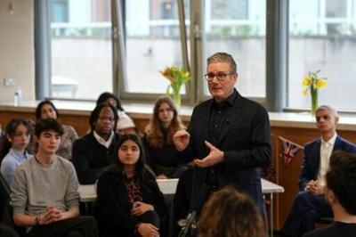 Prime Minister Keir Starmer visited a community centre in Putney, southwest London, on Monday