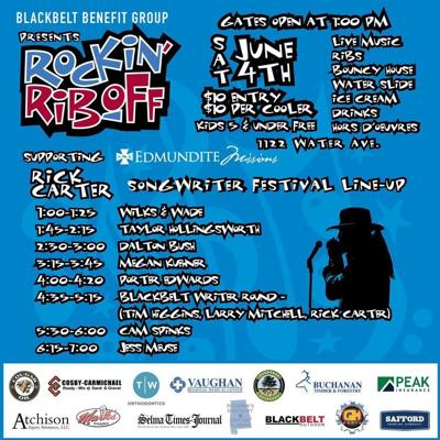 Rockin' Rib Off, Rick Carter Songwriter Festival is this weekend