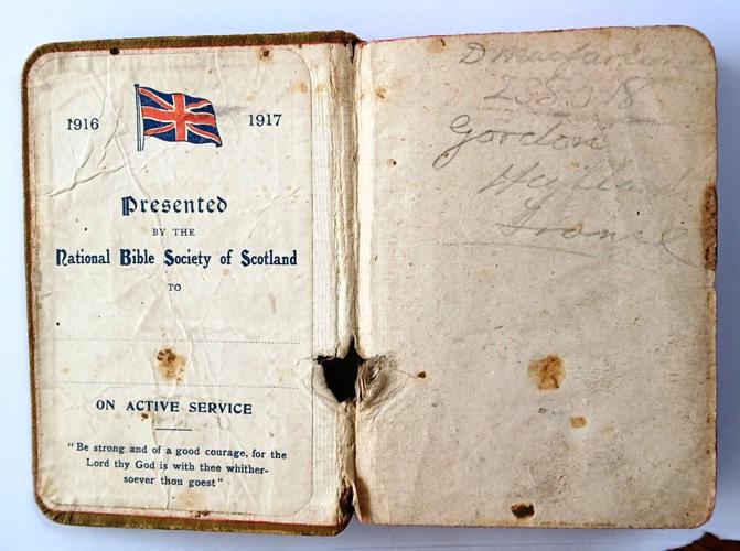 “A Bible saved my grandfather from a bullet in WWI”