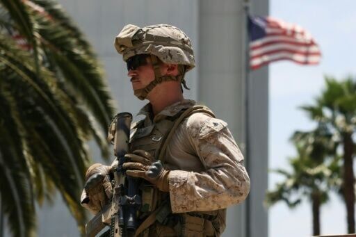 Marines deploy in LA ahead of mass anti-Trump protests