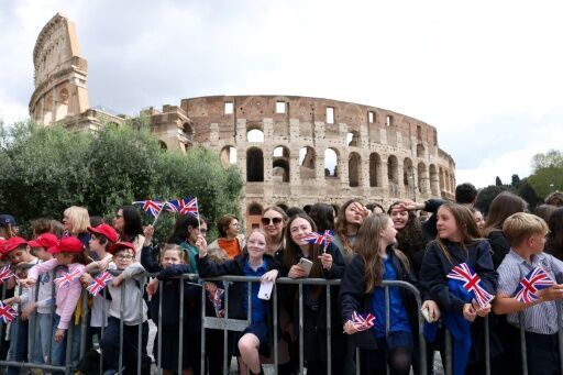 Charles and Camilla pose at Colosseum in pomp-filled Italy visit