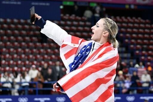 Team figure skating gold medallist Amber Glenn defended her right to speak out, saying politics affects everyone