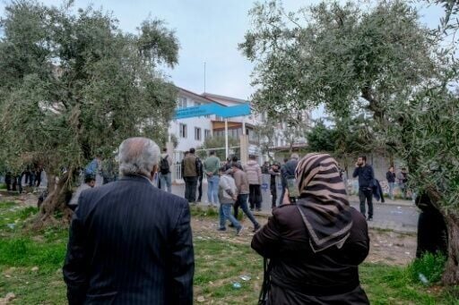 Parents of students rushed to the scene, some in tears, in the southern city of Kahramanmaras