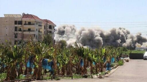 Smoke billows after Israeli strike on building near Lebanon's Tyre