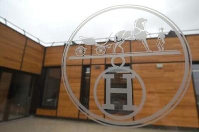 President Donald Trump's steep tariffs on European firms threatened to eat into Hermes's sales