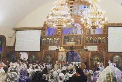 Coptic Easter liturgy, East Brunswick, N.J., April 2017. Candace Lukasik, CC BY-SA