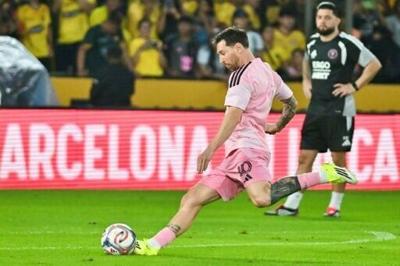 Inter Miami's Argentine forward Lionel Messi missed practice with the reigning MLS champions due to a hamstring strain and a scheduled match in Puerto Rico was delayed
