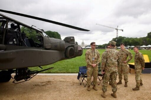 Trump flexes military might at parade as protests sweep US