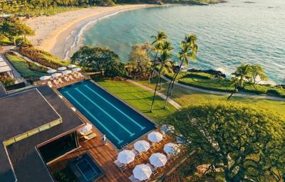 Aerial View of Mauna Kea Beach Hotel Infinity Pool