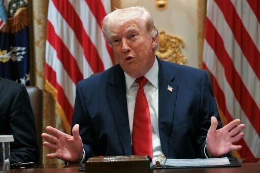 US President Donald Trump was holding his first cabinet meeting since the start of the Iran war