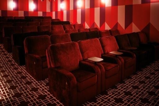 One of the screening rooms in the Elysees Lincoln