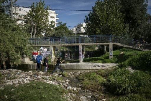 The stream in west Athens helps to keep temperatures cooler than in other parts of the city