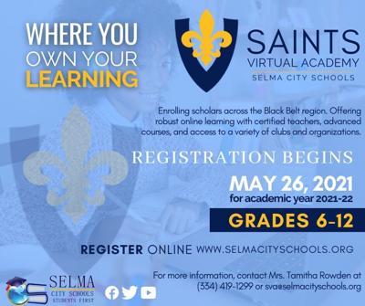 Registration open for 2021-2022 Saints Virtual Academy