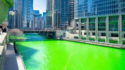 Chicago River Is Green for St. Patrick's Day