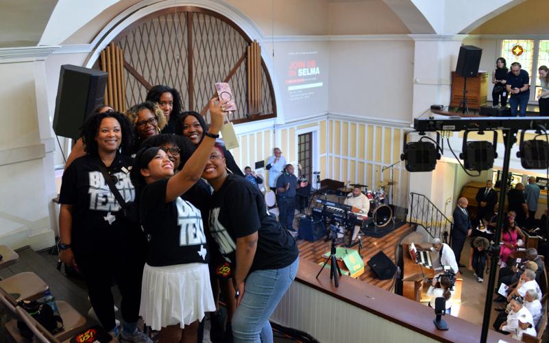 Ladies at rally at Tabernacle
