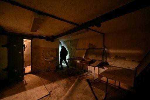 Cold War relic: Slovak civil protection officer Dalibor Bubinak in an old bunker in Nitra