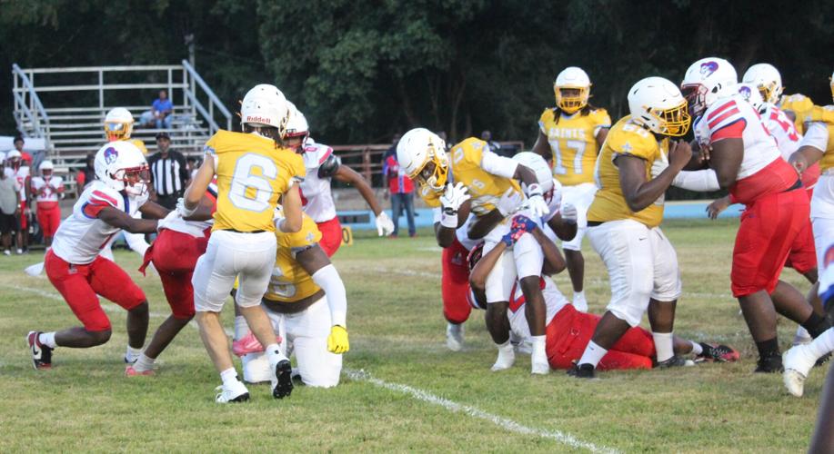 Selma high with the ball