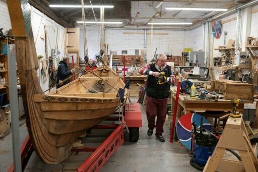 UK military vets rebuild lives carving Viking longboat