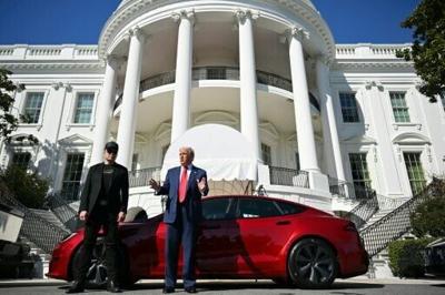 Teslas can already self-drive in the US -- where Elon Musk worked with President Donald Trump for a while, before they had a falling-out