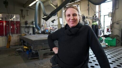 Blacksmith Charlotte Steen is worried newcomers might object to the noise