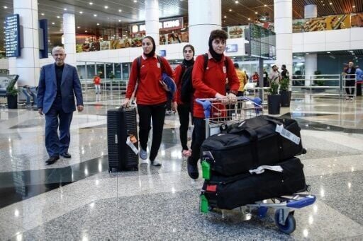 The members of Iran's women's football team who did not claim asylum in Australia arrived at the Kuala Lumpur International Airport on March 11, 2026