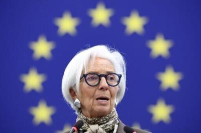 European Central Bank chief Christine Lagarde said the eurozone had faced a 'challenging environment'