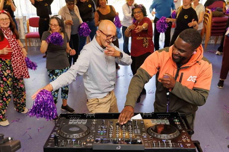 Viral DJ plays ‘day rave’ set for old people’s centre