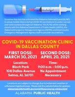 Next COVID vaccine clinic for Dallas County is Tuesday at Bloch Park