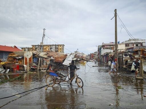 The cyclone lashed Madagascar with winds reaching 250 kilometres (155 miles) per hour