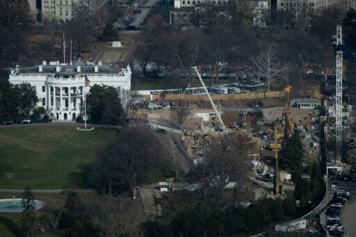 Construction on the ballroom and new White House East Wing began in September