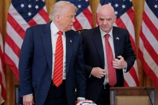 Infantino and Trump -- handshakes, warmth and a mutual interest