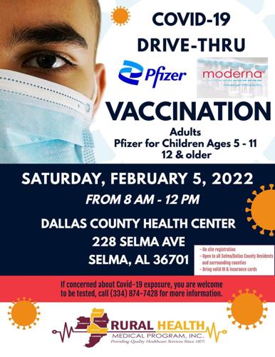 Drive-thru vaccine clinic to be held at Dallas County Health Center tomorrow