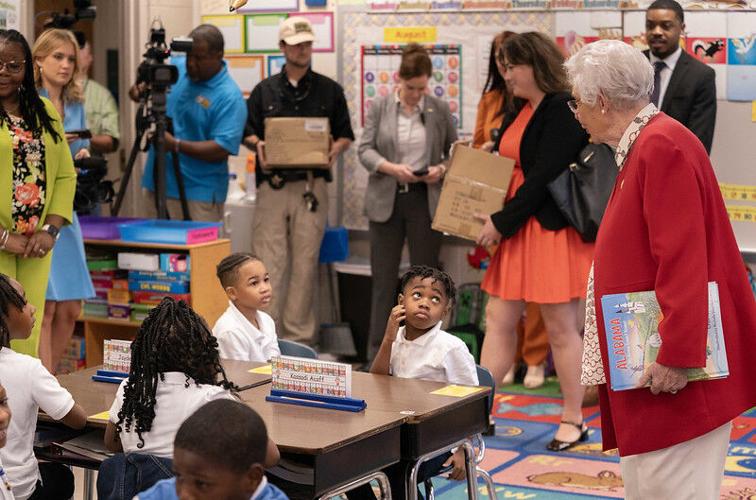 Gov Kay Ivey at ABC Elementary in Alberta
