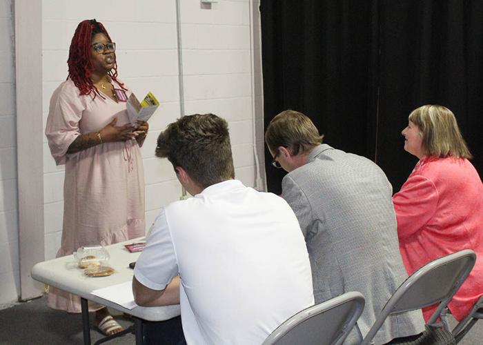 Summer the Baker pitches