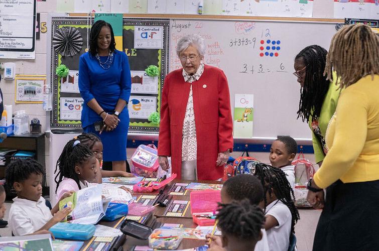 Gov Kay Ivey at ABC Elementary in Alberta