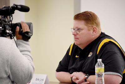 Erik Link talks about his new title of tight end coach (copy)