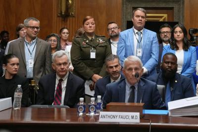 Dr. Anthony Fauci appears before the Senate Homeland Security and Governmental Affairs Committee on July 29, 2026.