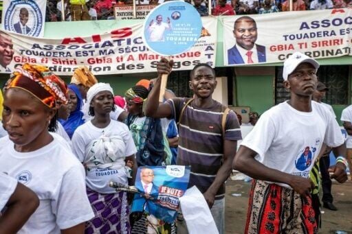 Supporters of President Faustin-Archange Touadera packed a stadium as campaigning opened in the CAR