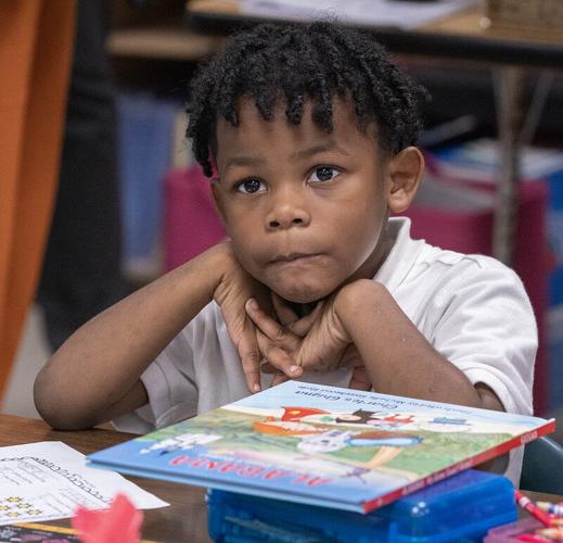 Student at ABC Elementary during Gov Kay Ivey in Alberta