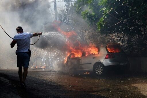 Marseille residents return to burnt out homes after wildfire
