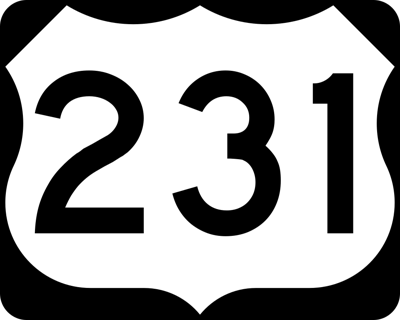 U.S. 231 sign